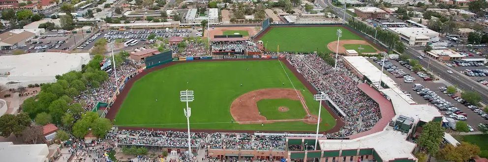 Scottsdale Stadium aerial — Spring Training home of the San Francisco Giants